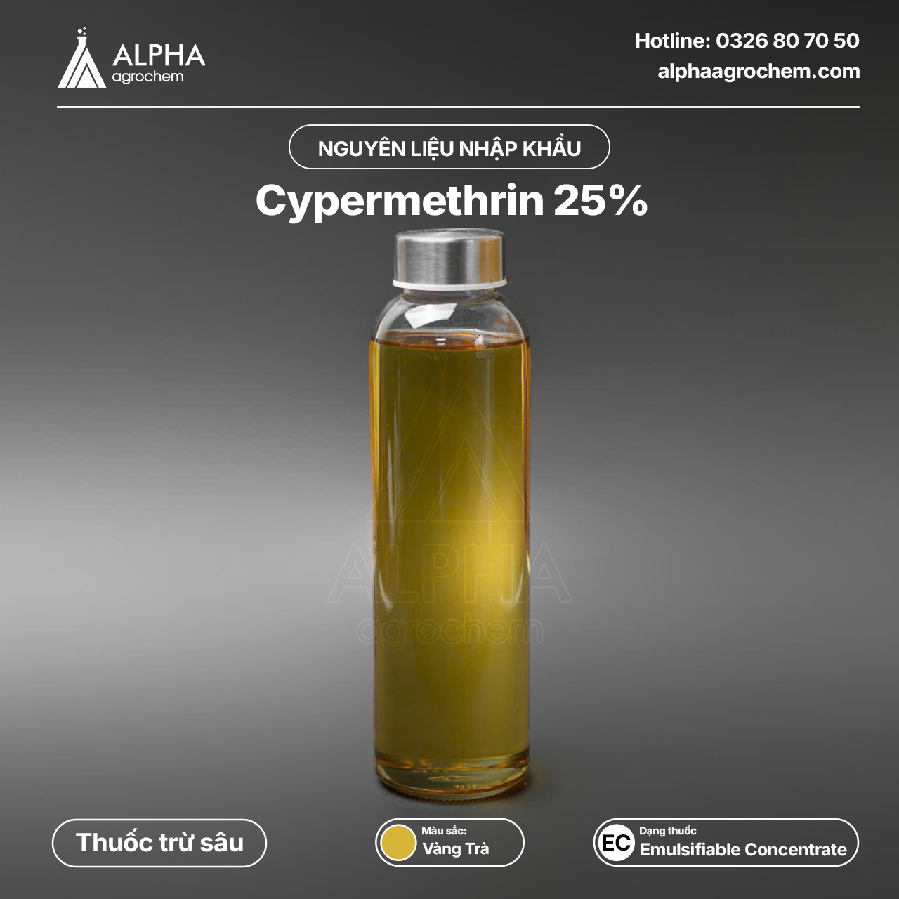 THUỐC TRỪ SÂU - CYPERMETHRIN 25% W/W - NP CYRIN SUPER 250EC