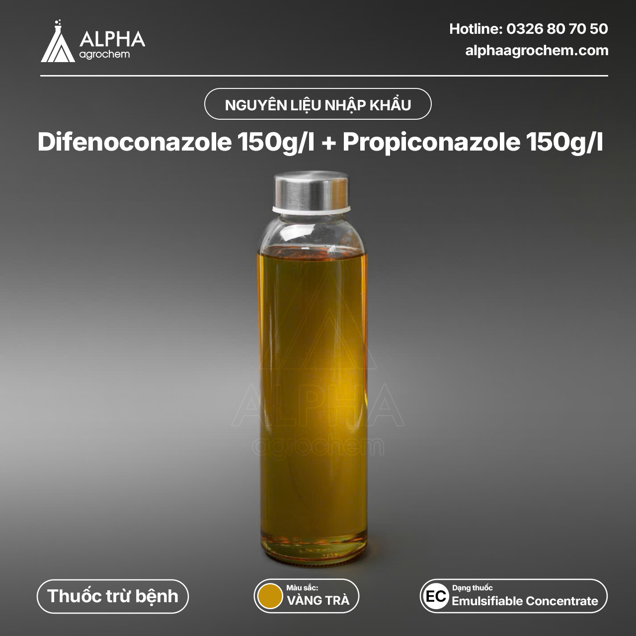 Thuốc Trừ Bệnh - Difenoconazole 150g/l + Propiconazole 150g/l - Bretil Super 300EC